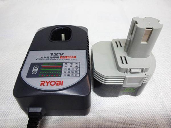 赤字超特価，本物保証 京セラ リョービ 12V用 充電器 BC-1205 +電池 B-1203M1(パーツ)｜売買されたオークション情報、yahooの商品情報をアーカイブ公開 - オークファン インパクトドライバ