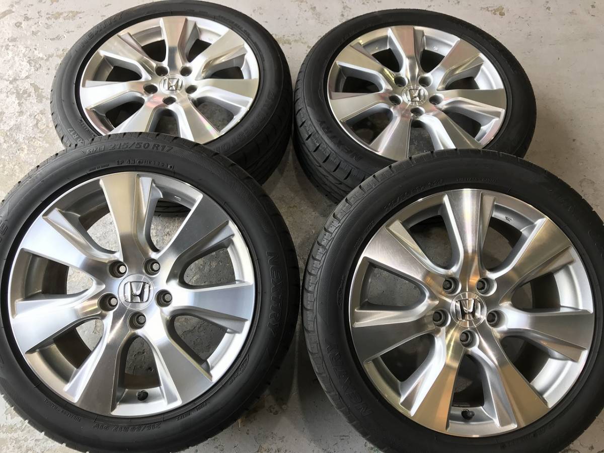 215/50 R17 ホンダ 17インチ ホイールセット4個