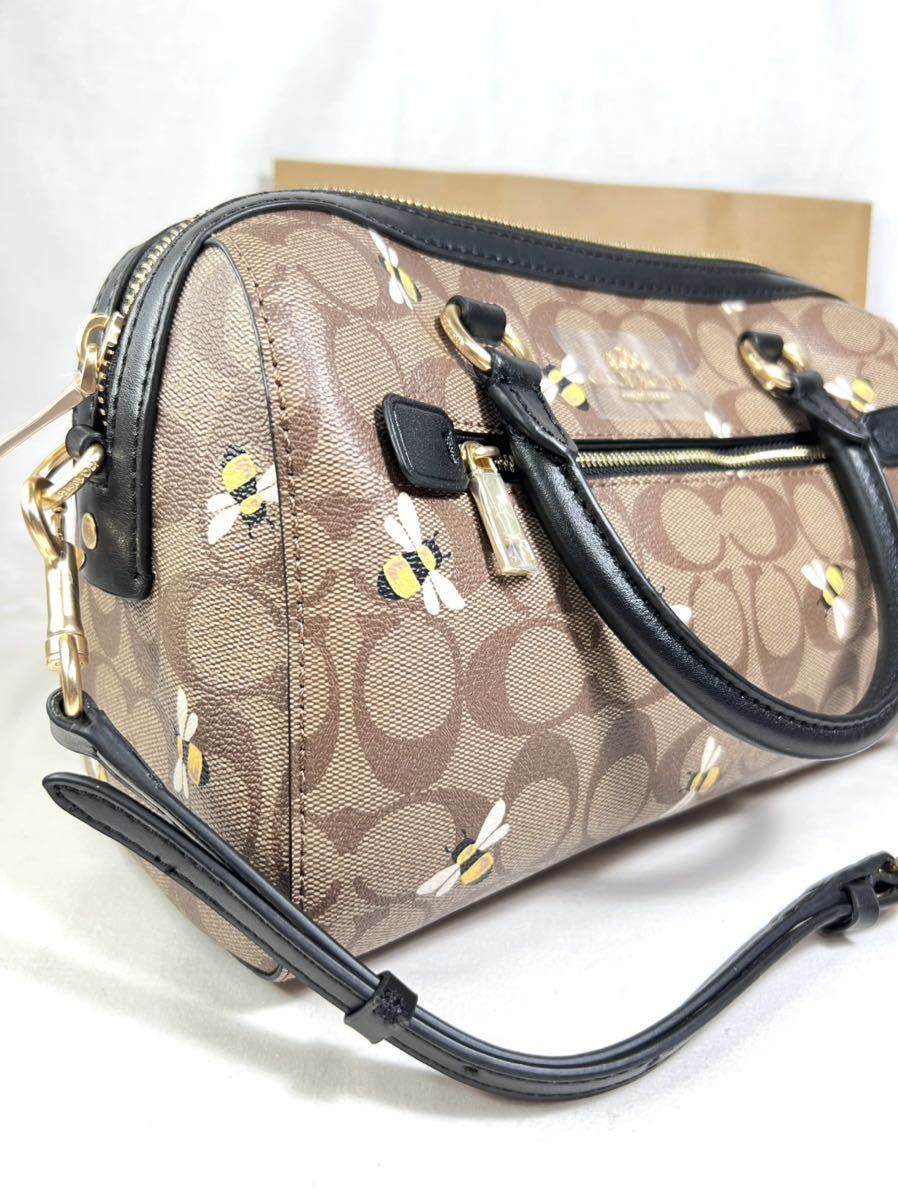 送料無料][新品、未使]コーチ coach ローアン サッチェル シグネチャー