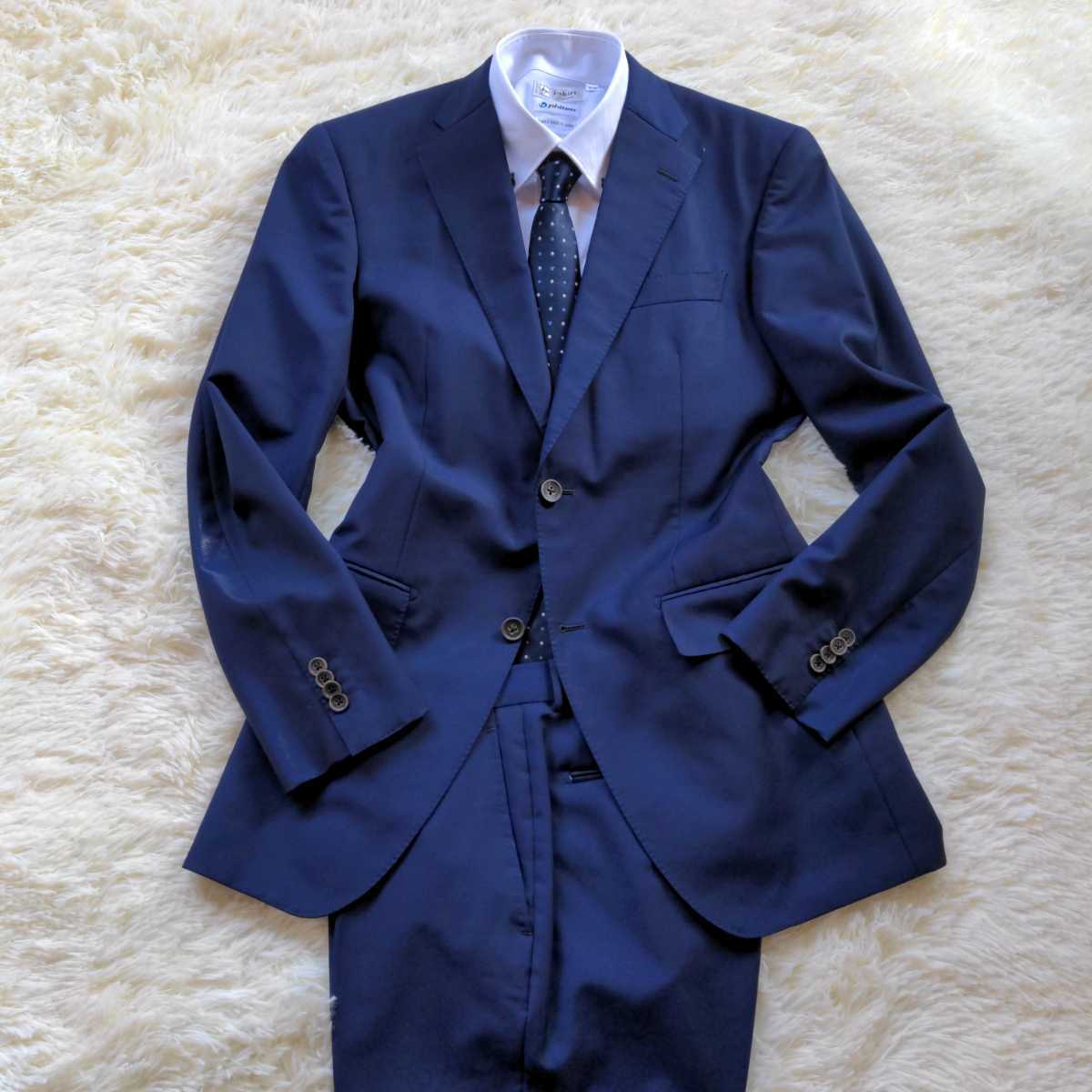 美品】azabu tailor 麻布テーラー×伊CANONICOカノニコ社製 モヘア混