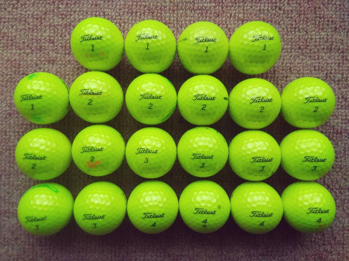 2021 タイトリスト PRO V1 イエロー ロストボール 22個 ロスト