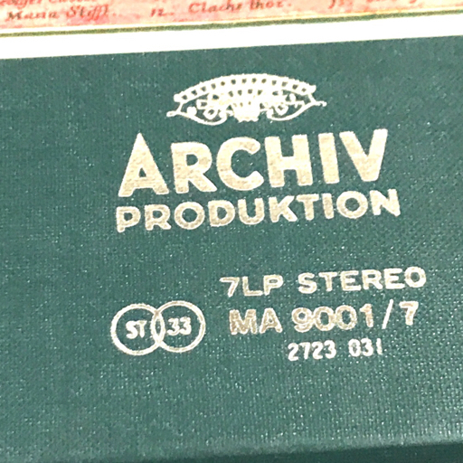アルヒーフ バッハ大全集 J.S.BACH 全11巻 100枚組 レコード