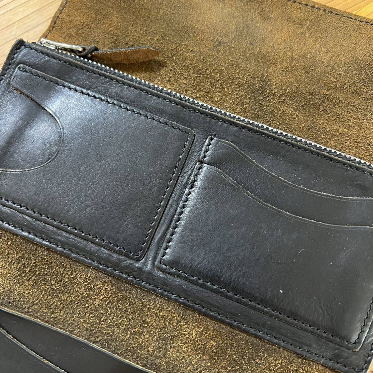 激レア新品 イタリー製RRLロングチェーンウォレット財布ラルフローレン  