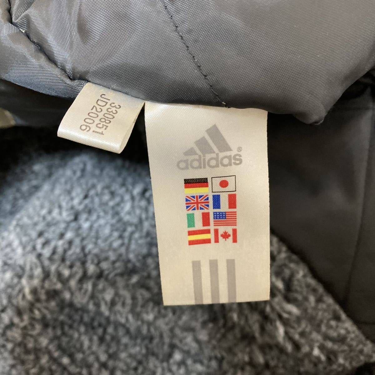 C8881◇adidas アディダス◇サイズ O(XL) ベンチコート ボア ロング 
