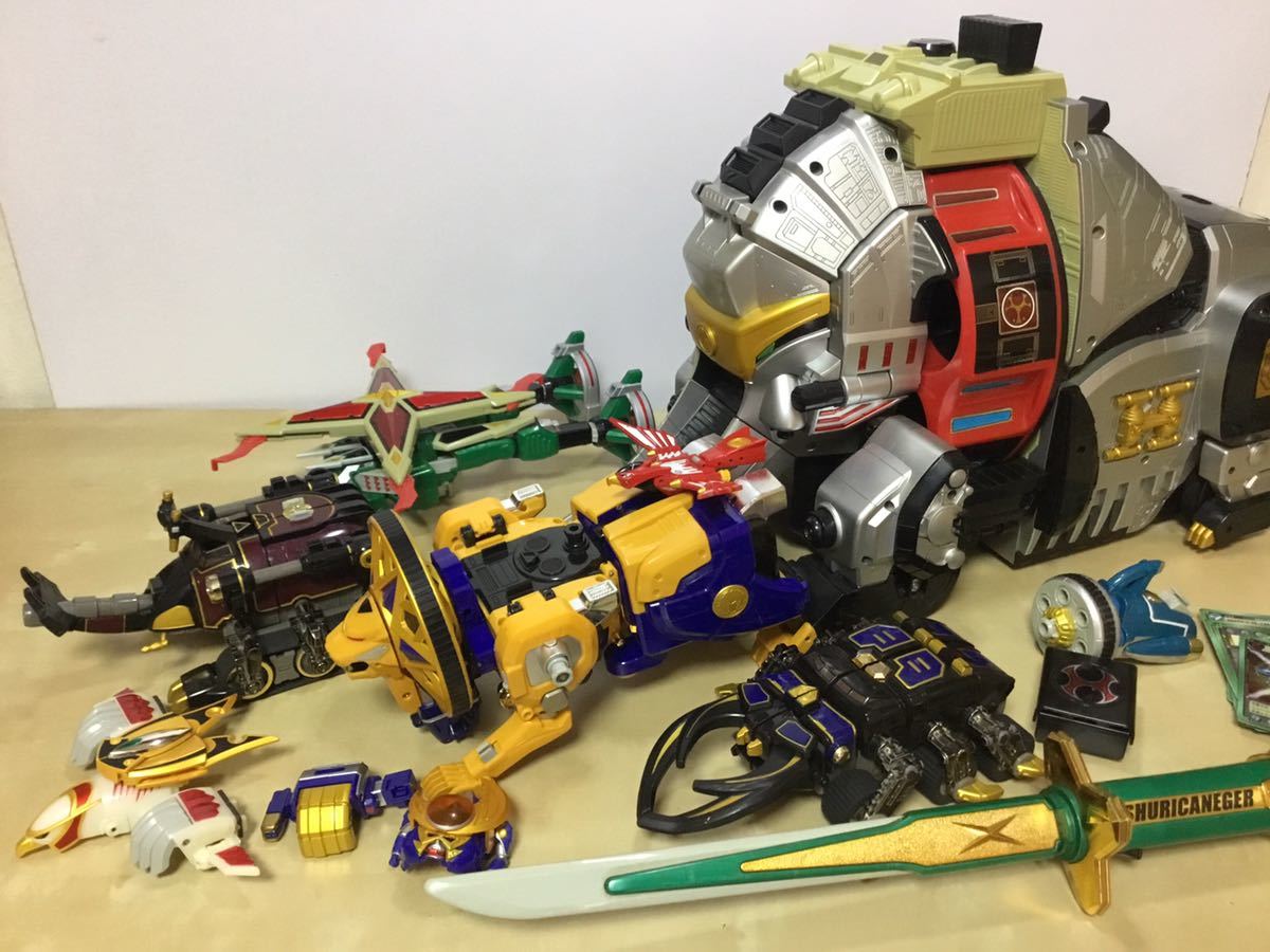 天雷旋風神 DX 大量セット 140cm ハリケンジャー ロボ シリーズ 轟雷神