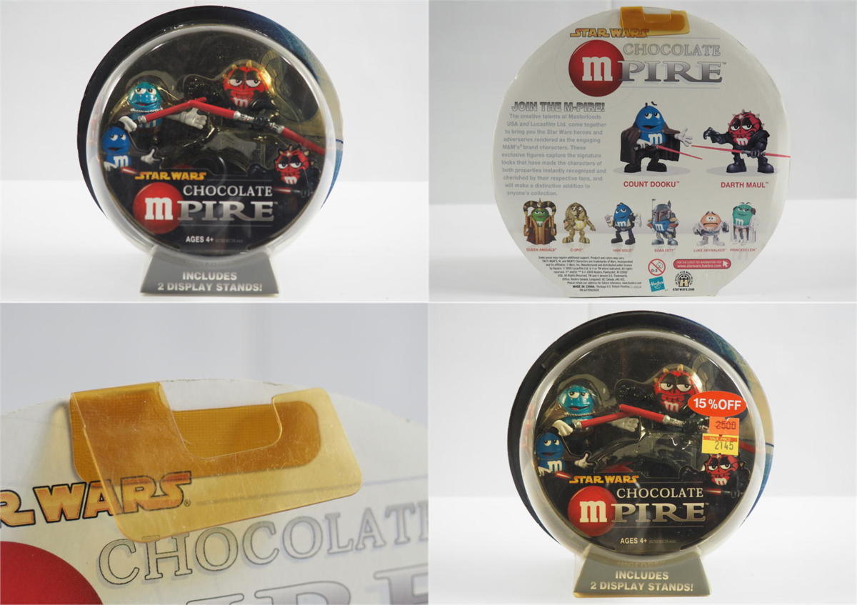 Star Wars Chocolate & Mpire M&M Darth Figure Action M&amp 