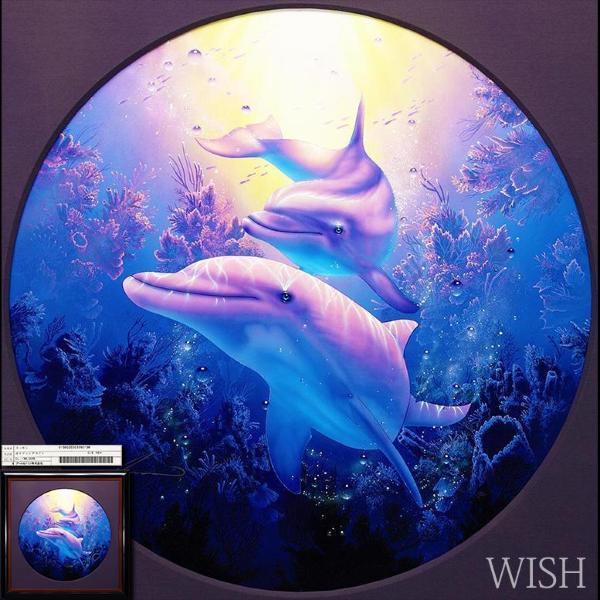 真作】【WISH】ラッセン C.R. Lassen「ガイディングライト」シルク 