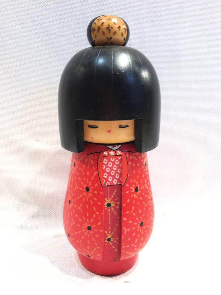 送料無料，人気SALE 6655 高見沢かずを作 創作こけし 置物 高さ焼く22cm 伝統工芸 郷土玩具(こけし)｜売買されたオークション情報、yahooの商品情報をアーカイブ公開 - オークファン こけし