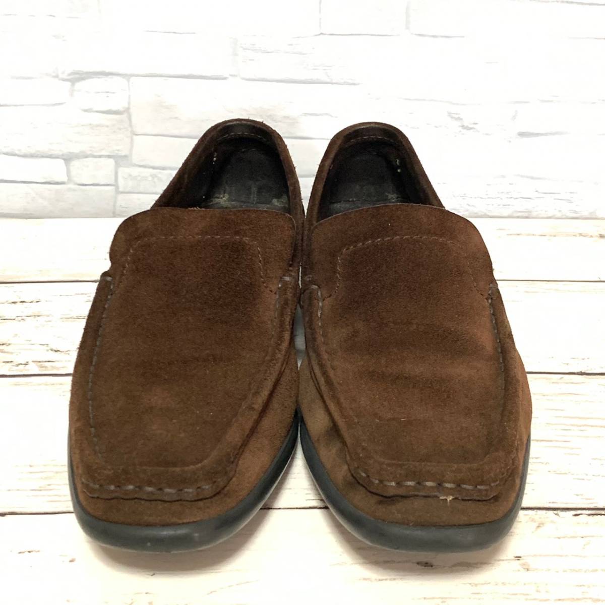 オールドGUCCI GUCCI ドライビングシューズ スエード スリッポン 黒 