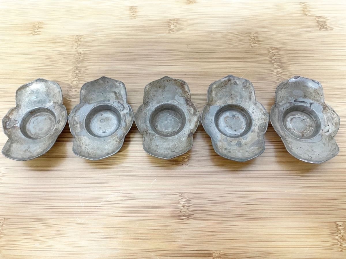 低価，お得 乾茂號 造 錫製 茶托 在銘 唐物 煎茶道具 五客揃(錫製)｜売買されたオークション情報、yahooの商品情報をアーカイブ公開 - オークファン 錫製