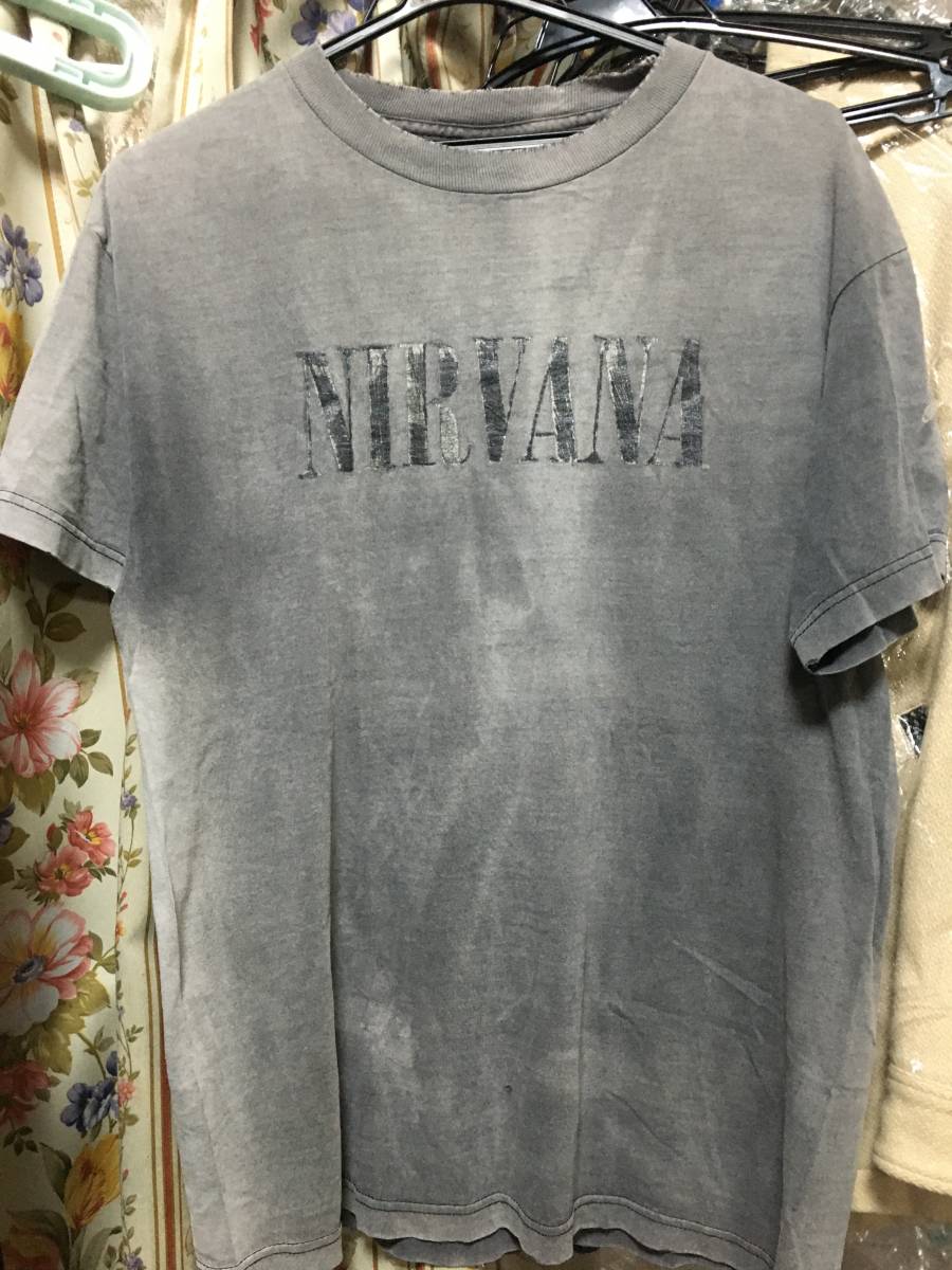  90s NIRVANA USA製 Tシャツ カートコバーン ヴィンテージ ニルヴァーナ(Tシャツ)｜売買されたオークション情報、yahooの商品情報をアーカイブ公開 - オークファン Tシャツ