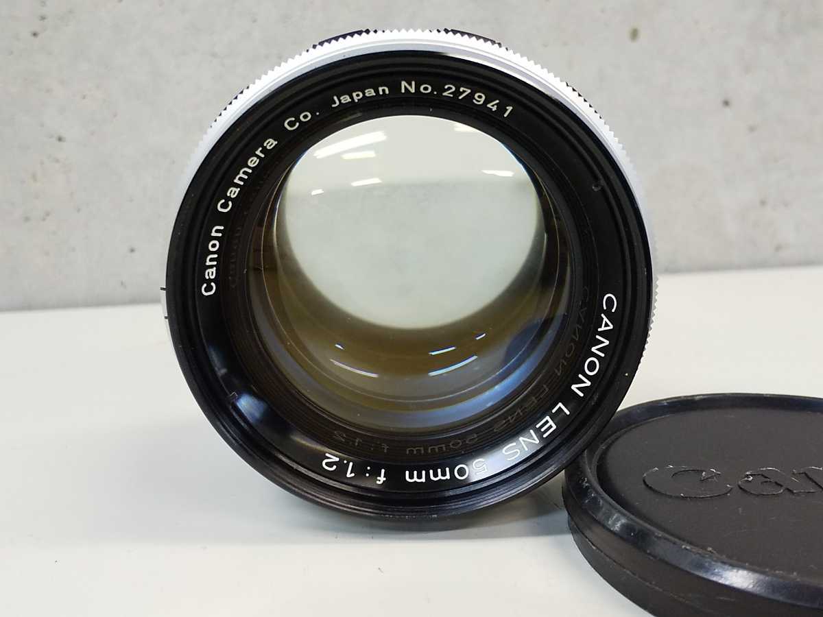コレクター放出品 カビくもり大 ジャンク】Canon 50mm F1.2 Lマウント 