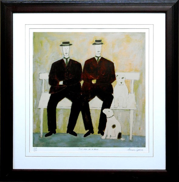 新入荷＊ 人気画家 アノラ・スペンス(ANNORA SPENCE)「Two men one