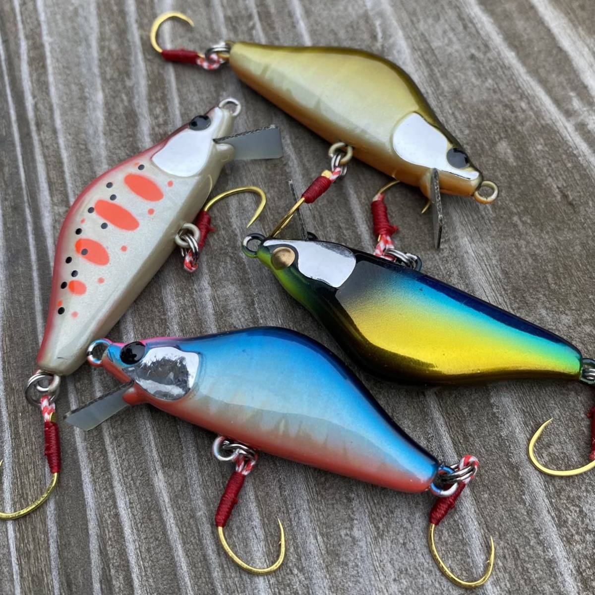 4個セット 渓流ミノー ハンドメイド 0 2㎝ 1 豆牙42 6g｜Yahoo!フリマ