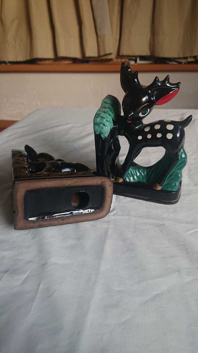 ヴィンテージ バンビ ブックスタンド ブックエンド