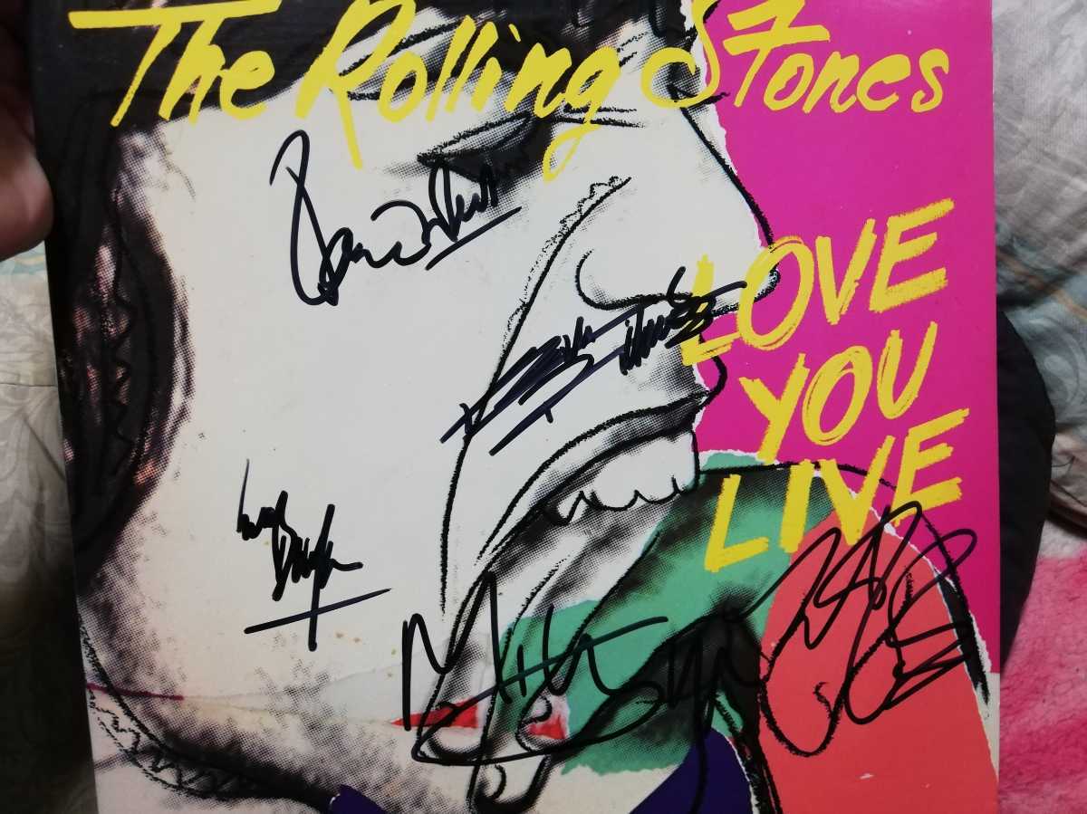 ローリングストーンズ サイン入りレコード ROLLING STONES/LOVE YOU