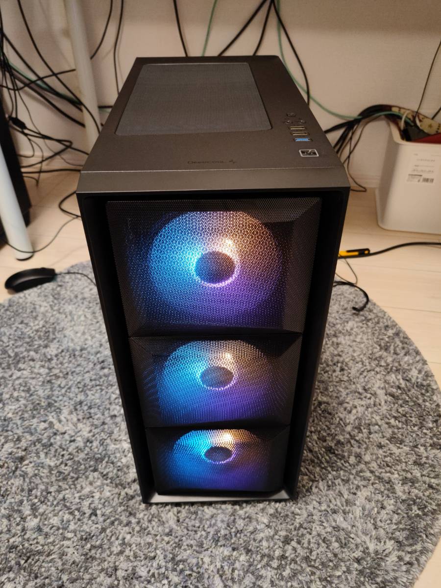 訳あり 快適 光る自作デスクトップパソコン Core i7 10700 RGBメモリ