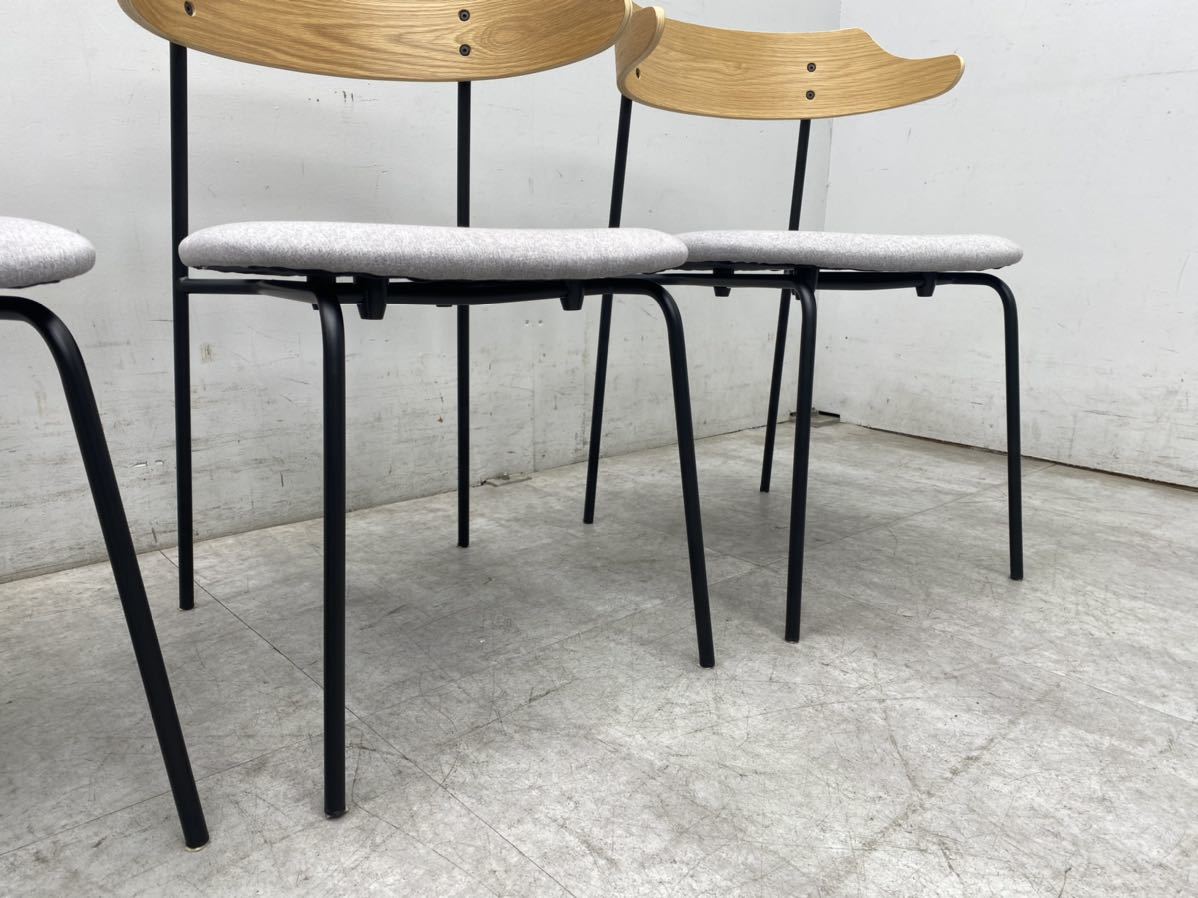 展示品☆関家具 KAPPEL カペルチェア オーク無垢材 4脚セット NOWHERE 
