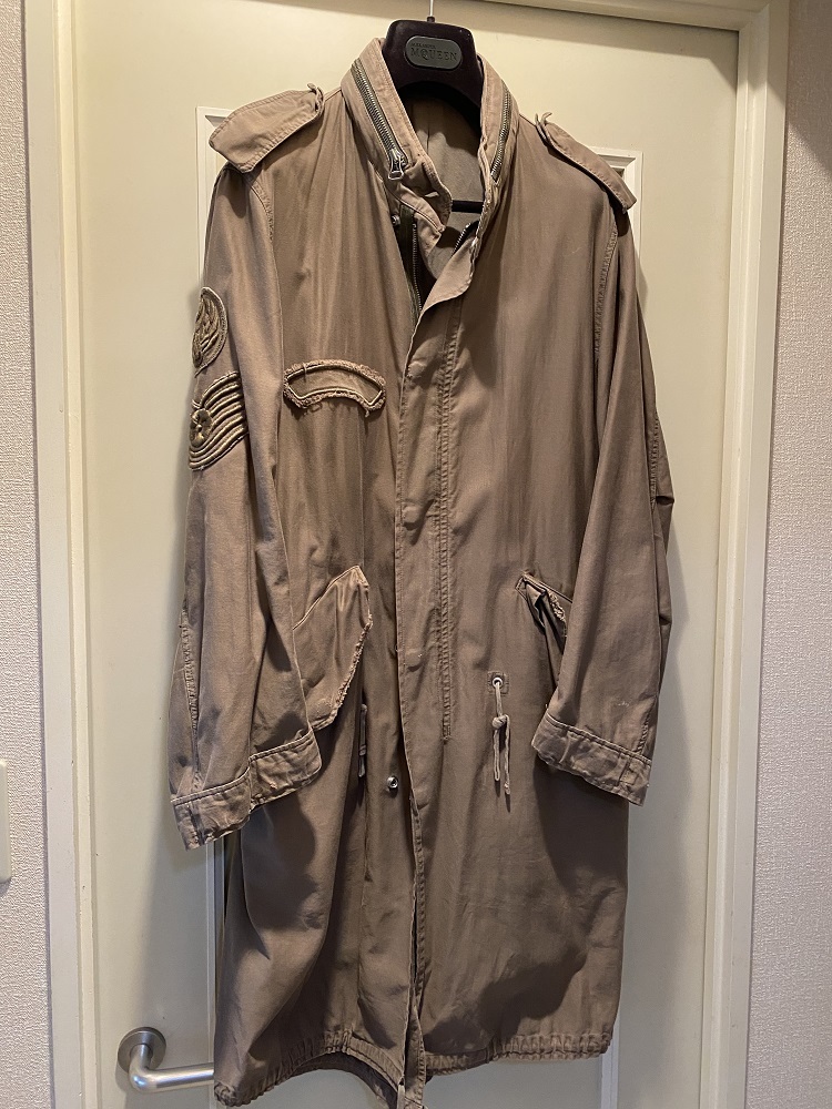バルマン BALMAIN HOMMEミリタリーモッズコート（春夏） ＃46 美品 