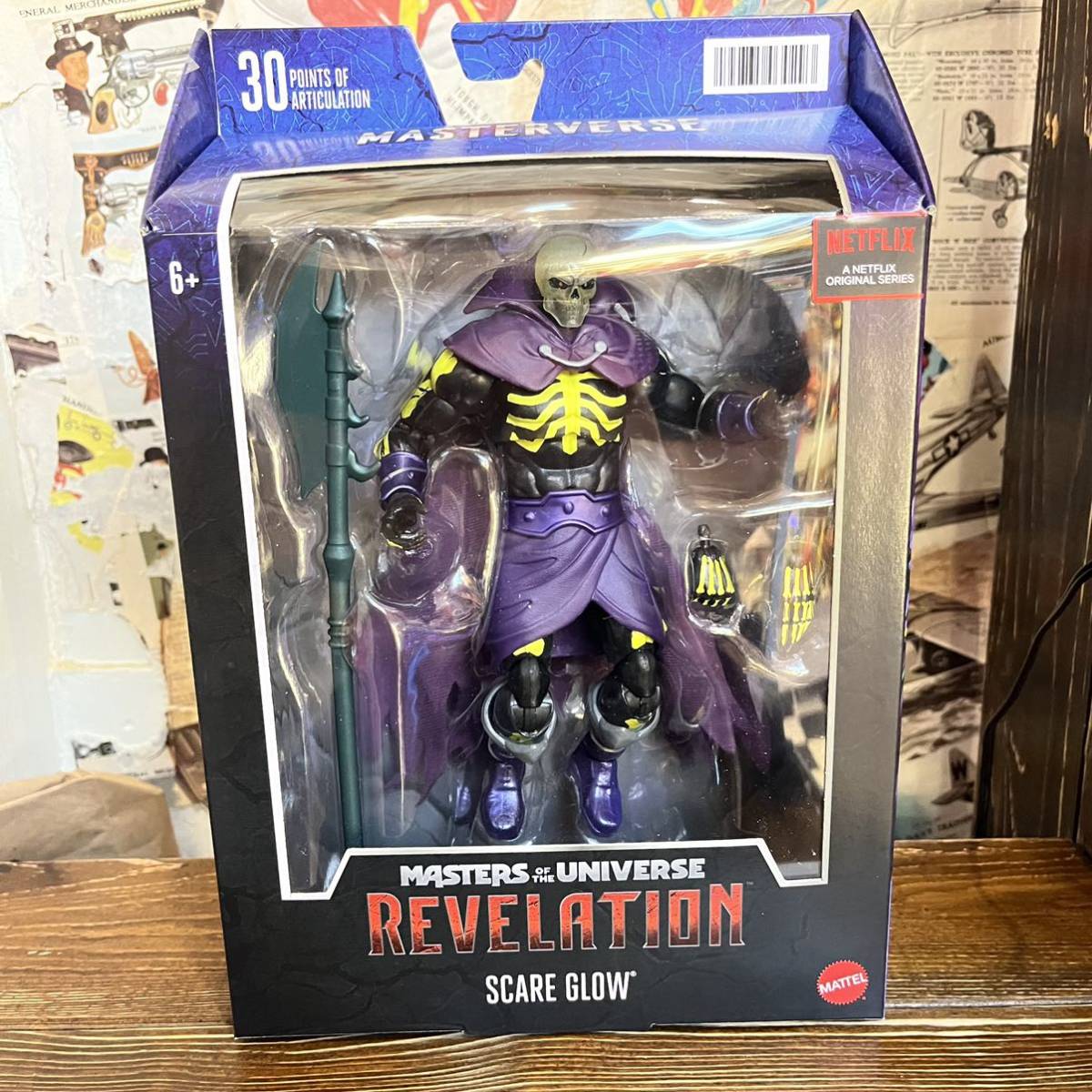 マスターズオブザユニバース　スケアグロウ　（スケルター） 7インチアクションフィギュア