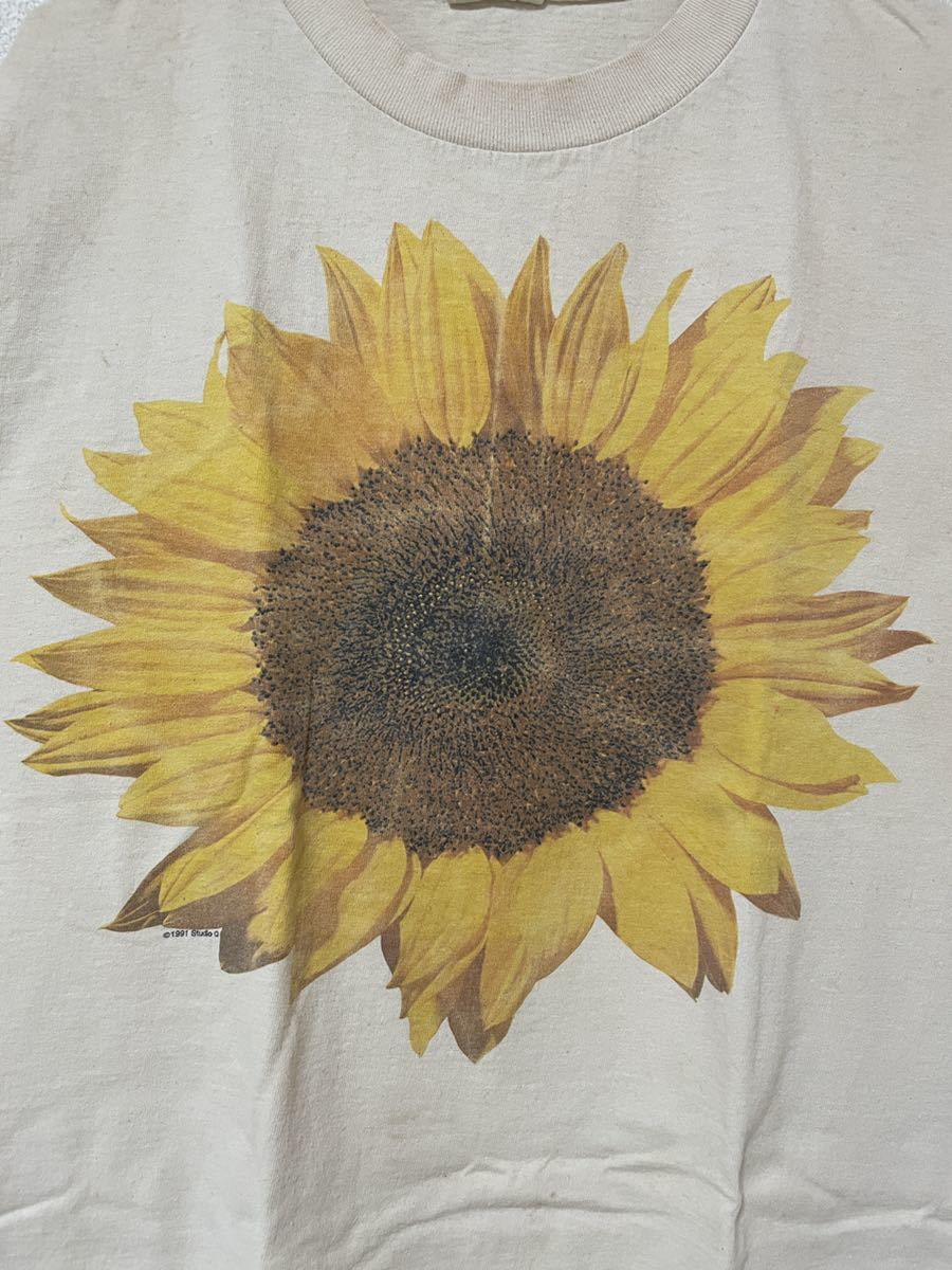 【限定セール，得価】 90sUSA製SUNFLOWER TシャツL VINTAGE STUDIO Q(Tシャツ)｜売買されたオークション情報、yahooの商品情報をアーカイブ公開 - オークファン Tシャツ