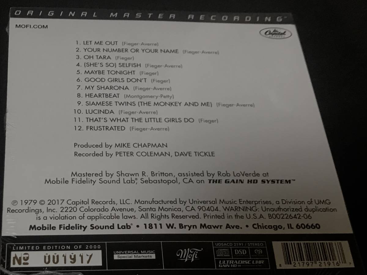 新品・廃盤 MFSL SACD The Knack Get The Knack Mobile Fidelity ( MY 