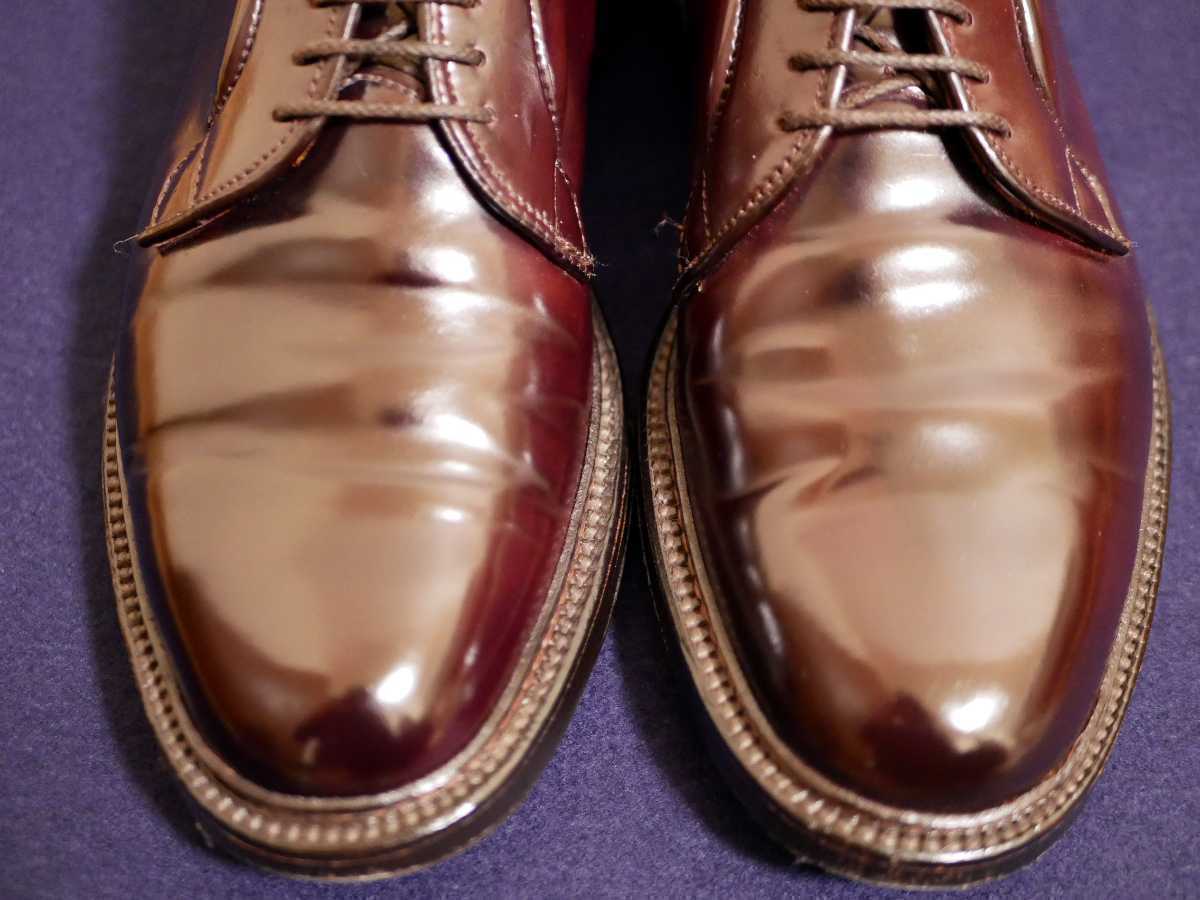 コードバン プレーントゥ(6.5D) Alden プレーントゥ ブラックコード