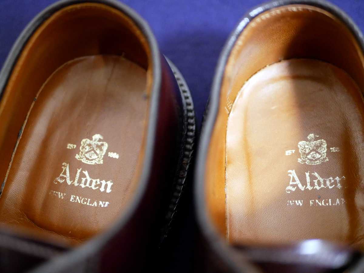 オールデン 990 シューツリー付き 9Dバーガンディ コードバン ALDEN