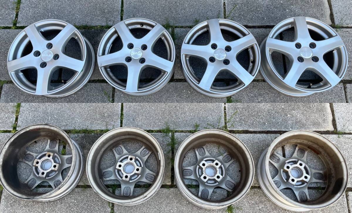 14インチ アルミホイール4本セット MAK FIX 5.5J×14 +35 4H PCD98 FIAT 