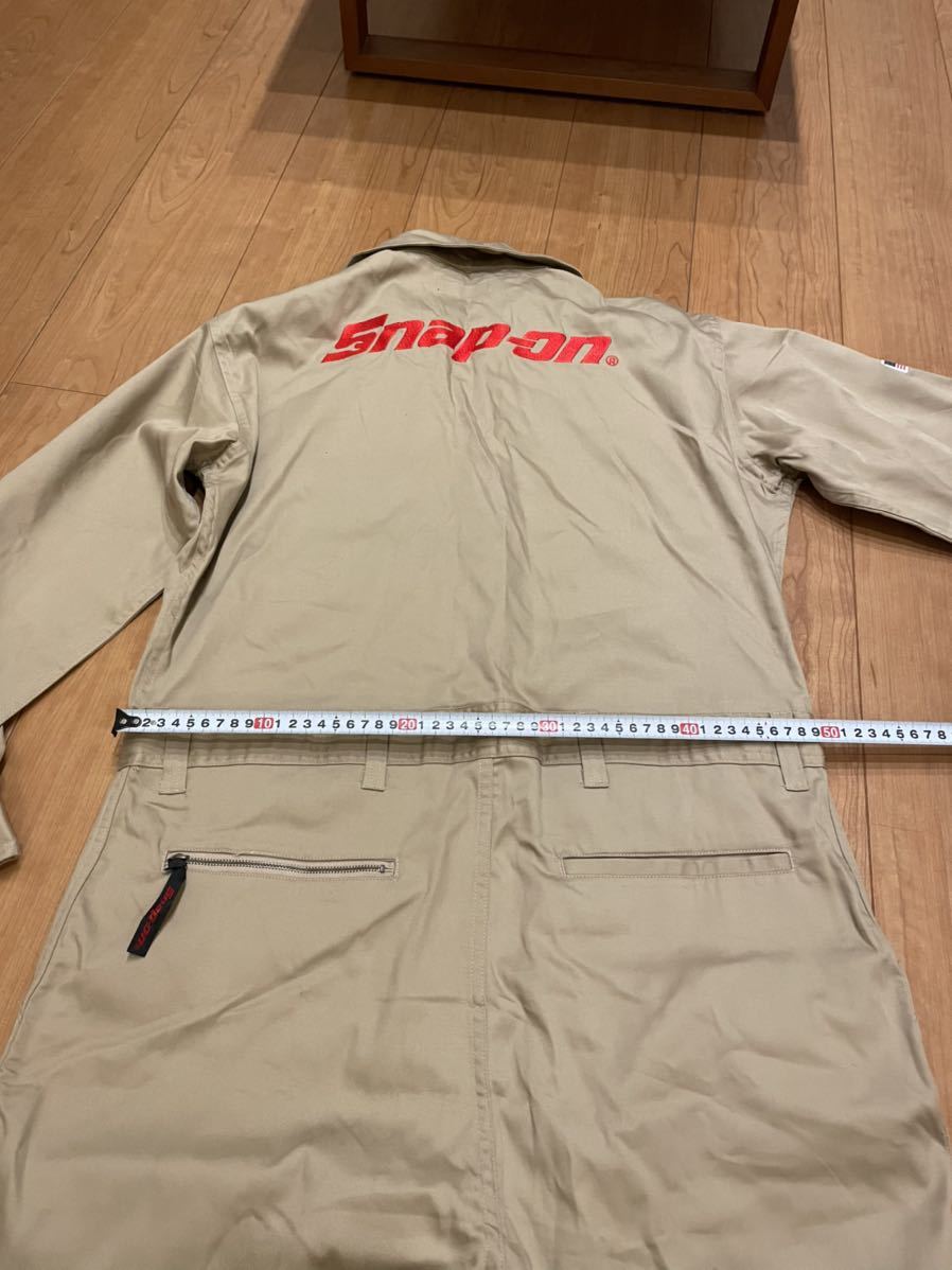 Snap-on スナップオン ベージュ つなぎ Snap on オールインワン サイズ