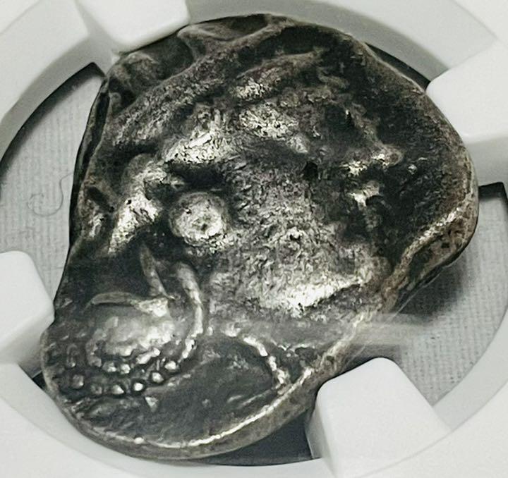 古代ギリシャ テトラドラクマ ふくろう 銀貨】NGC VF《紀元前393-294年