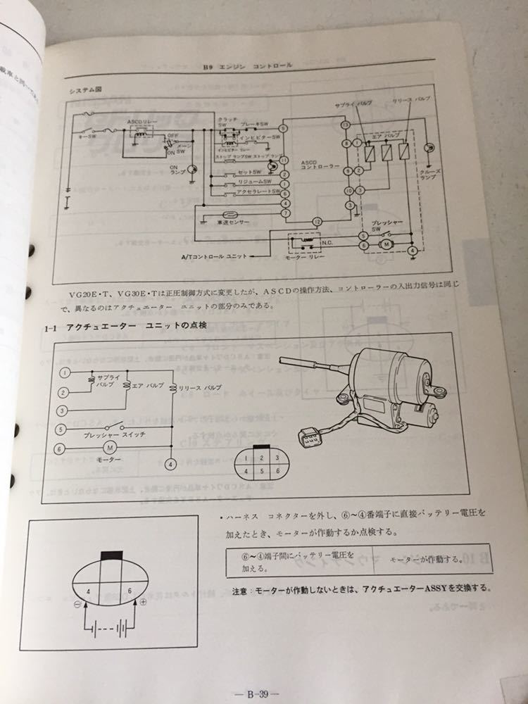 日産 セドリック グロリア Y30 整備要領書 サービスマニュアル