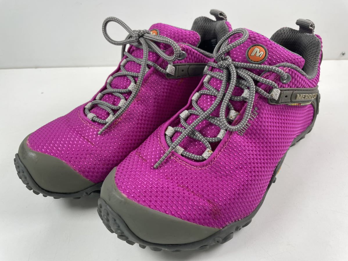 Merrell Chameleon 2 メレル カメレオン2 Gore Tex Vibram トレッキングシューズ パープル 25cm 80 25 0cm 売買されたオークション情報 Yahooの商品情報をアーカイブ公開 オークファン Aucfan Com
