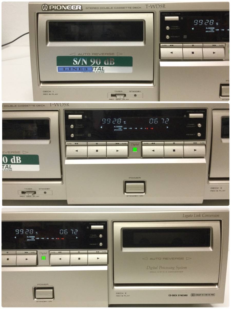 Pioneer パイオニア T-WD5R STEREO CASSETTE DECK ☆ステレオカセット