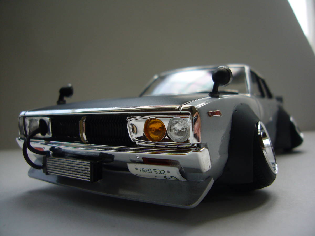  旧車 スカイライン ヨンメリワークスフェンダー ガメラグリル アオシマ製 1/24 完成品(完成品)｜売買されたオークション情報、yahooの商品情報をアーカイブ公開 - オークファン 完成品