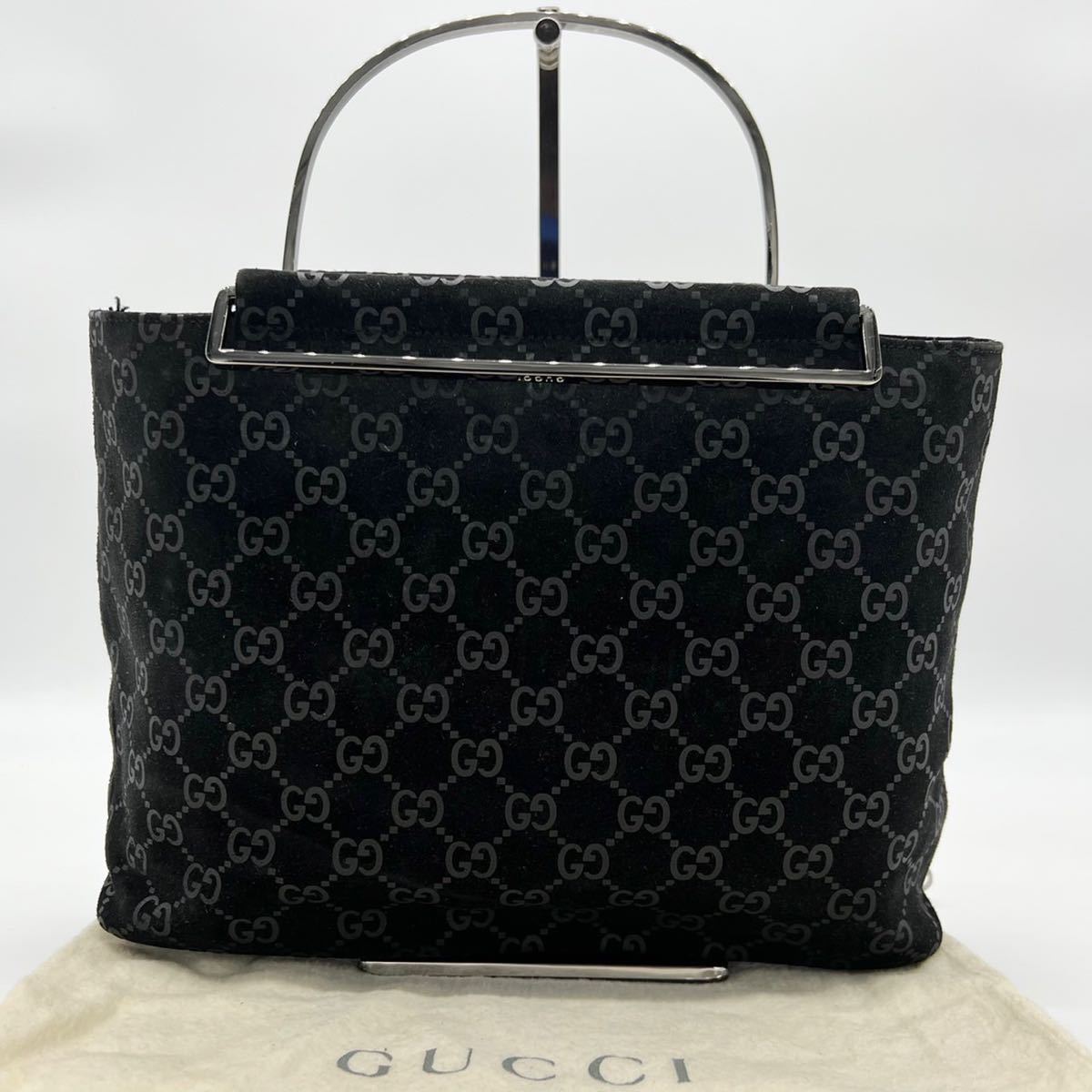 極美品 稀少 GUCCI グッチGG柄 メタルハンドル ハンドバッグ A4サイズ トートバッグ メンズ レディース 通勤 ビジネス ブラック グッチ GUCCI GG柄 「トム・フォード」かばん、バッグ Yahoo 極稀少グッチジャッキーGG柄キャンバスワンショルダーバッグ黒