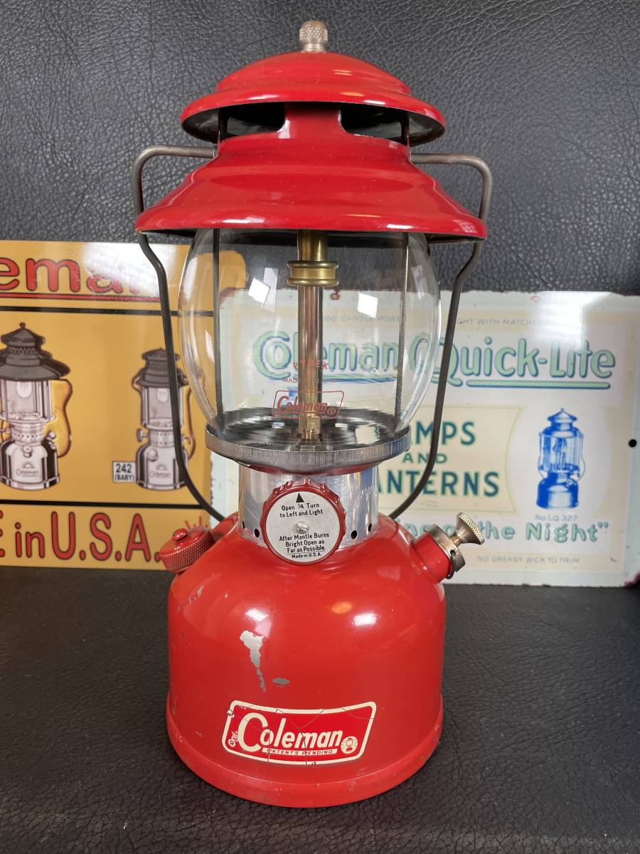 人気 コールマン 200A パテペン ランタン 1967年7月刻印 分解整備済