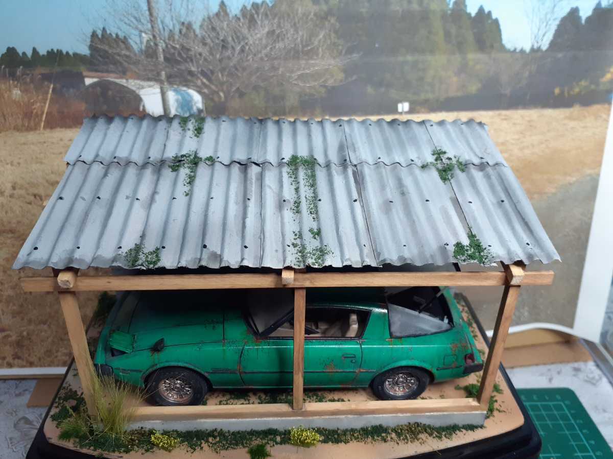 昭和の情景 サバンナRX7 1/24 ジオラマ完成品
