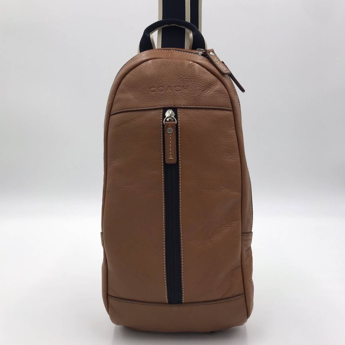 良品✨COACH　コーチ　ボディバッグ　スリング　　バッグ　レザー　ブラウン 1円 極美品 COACH コーチ F70811 ボディバッグ スリングバッグ