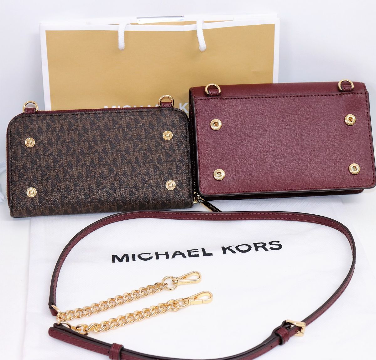 未使用☆マイケルコース MICHAEL KORS チェーンショルダーバッグ 財布