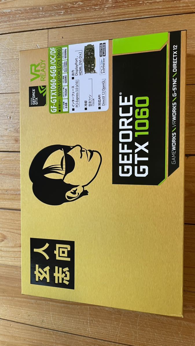 玄人志向 GeForce GTX 1060-6GB中古品 玄人志向 0 GTX Card Video