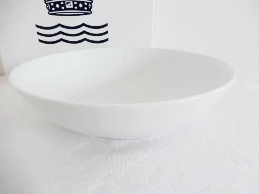 １円～　土曜日sale　■　ロイヤルコペンハーゲン ◆　ホワイトフルーテッド ハーフレース　大鉢　ボウル◆ ロイヤルコペンハーゲン Copenhagen 1円〜 ドリンクお取り寄せ・通販 コペンハーゲンアソートセット Freedom
