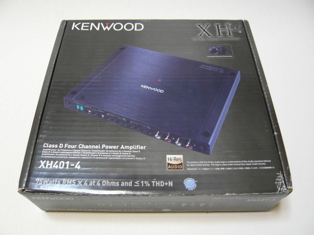 定番人気，大人気 KENWOOD XH401-4 Dクラス4チャンネルパワーアンプ/ハイレゾ/ケンウッド(アンプ)｜売買されたオークション情報、yahooの商品情報をアーカイブ公開 - オークファン アンプ