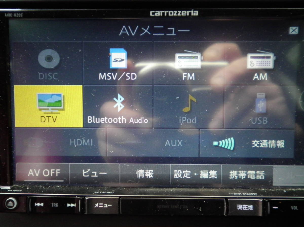 AVIC-RZ09 淡い Bluetooth フルセグ carrozzeria