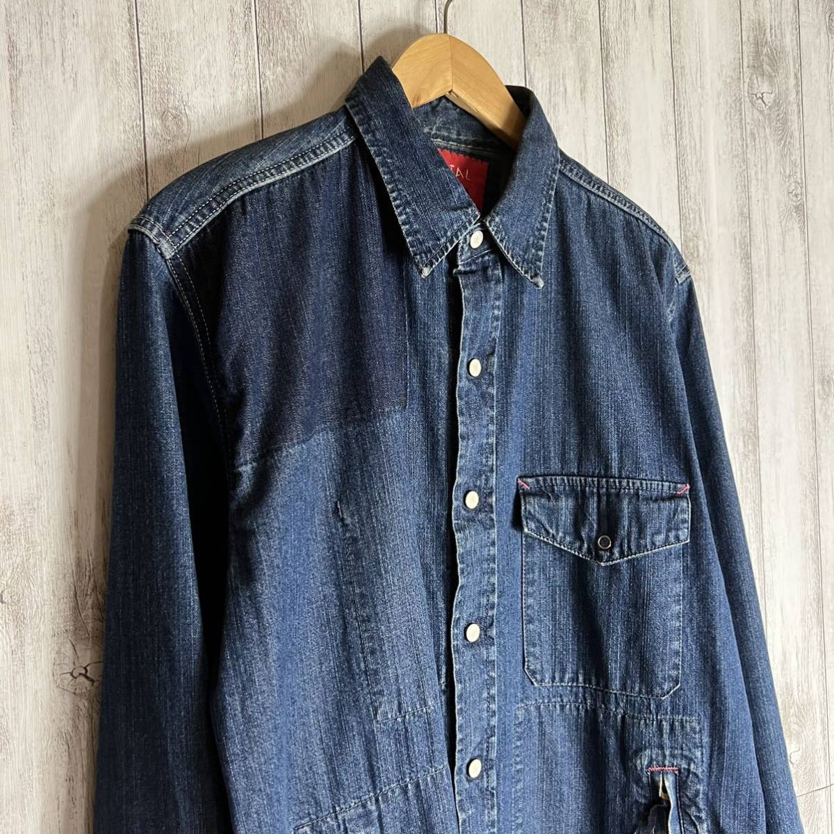 KAPITAL キャピタル デニムシャツ サイズM 長袖 ワークシャツ 岡山製 