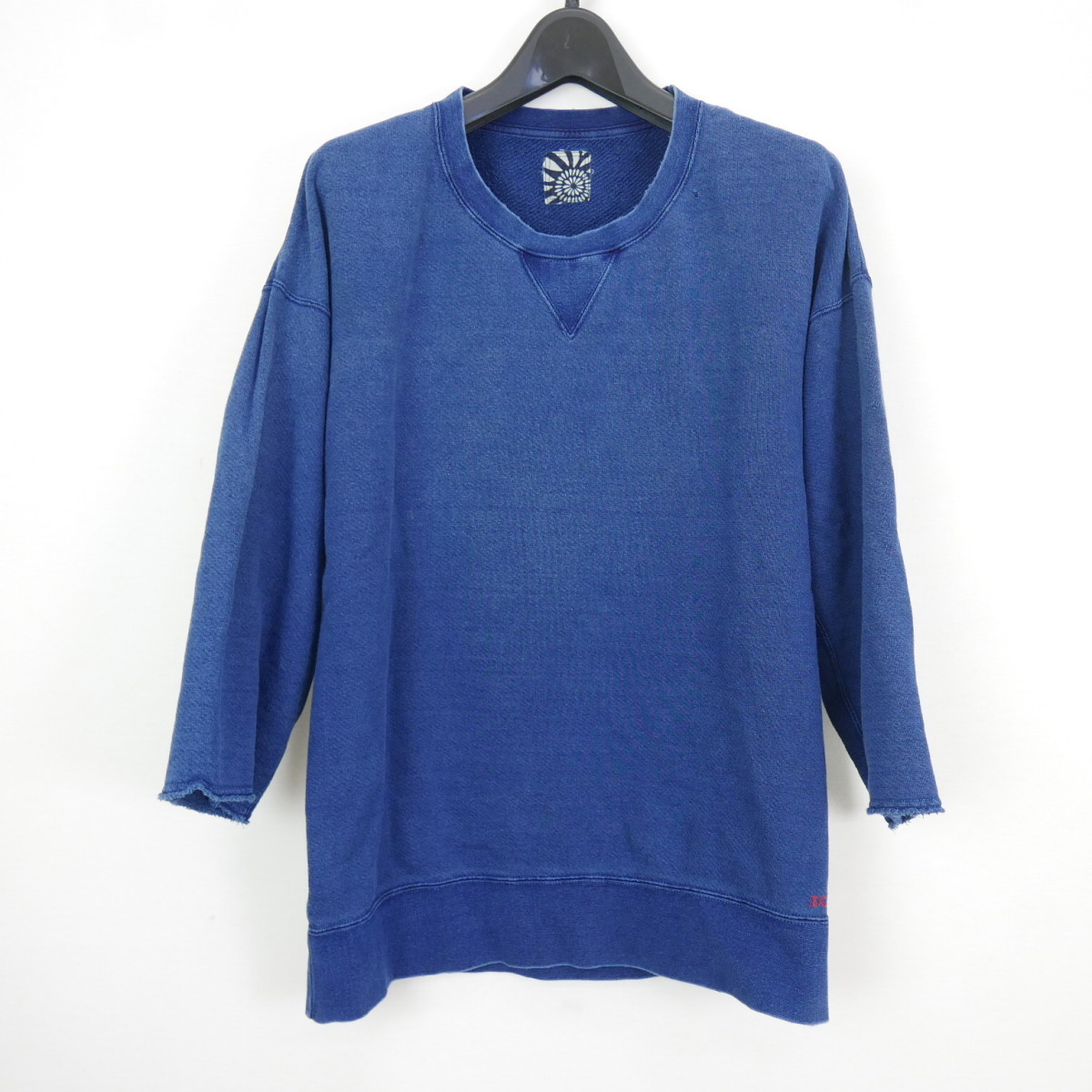 visvim INDIGO CAMPING TRAILER ビズビム JUMBO CREW 3/4袖 CRASH 