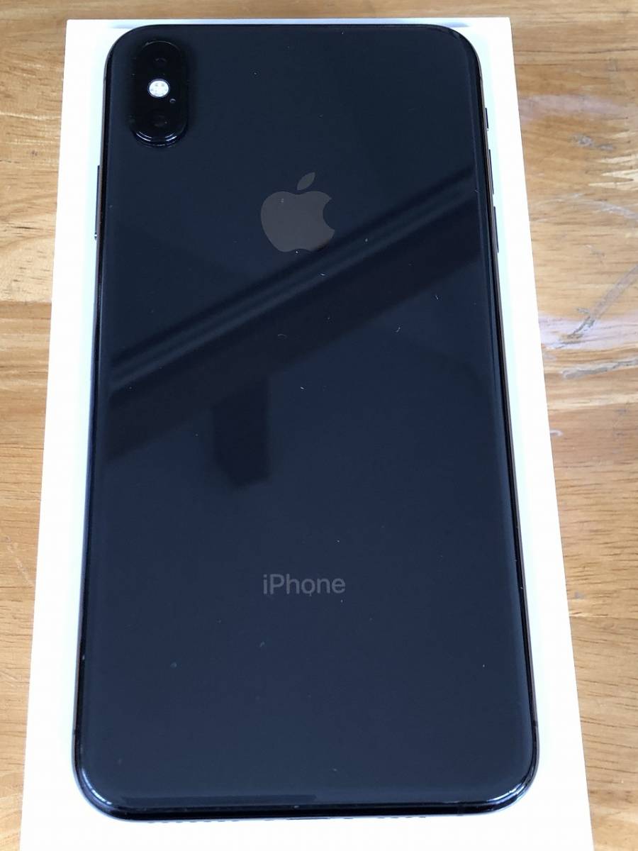 iPhone XS Max 256GB スペースグレイ simロック解除済 Face ID不可