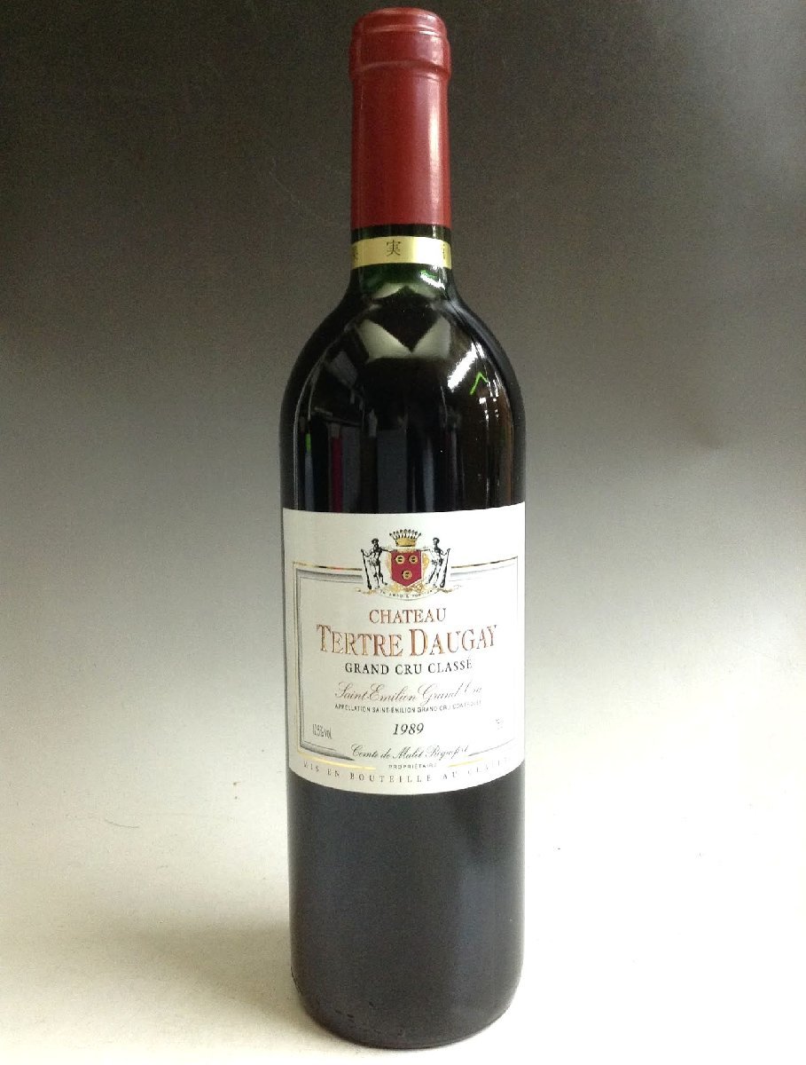 Chateau Tertre Daugay 1989 シャトーテルトルドゲイ 古酒 未開栓 シャトー・テルトル・ドゲ 1989 Chateau Tertre Daugay