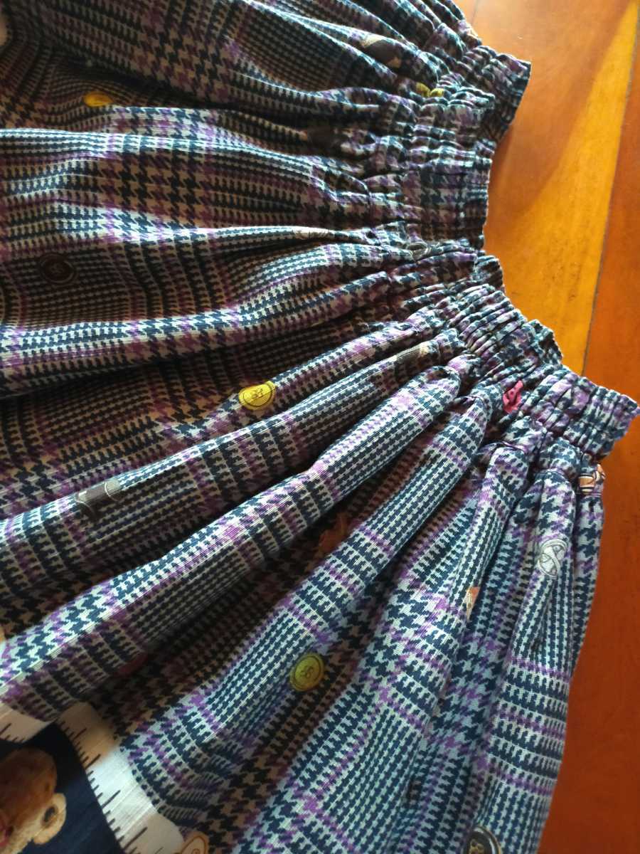 メタモルフォーゼ/裁縫クマさんスカート*ウエスト総ゴム(Lサイズ  