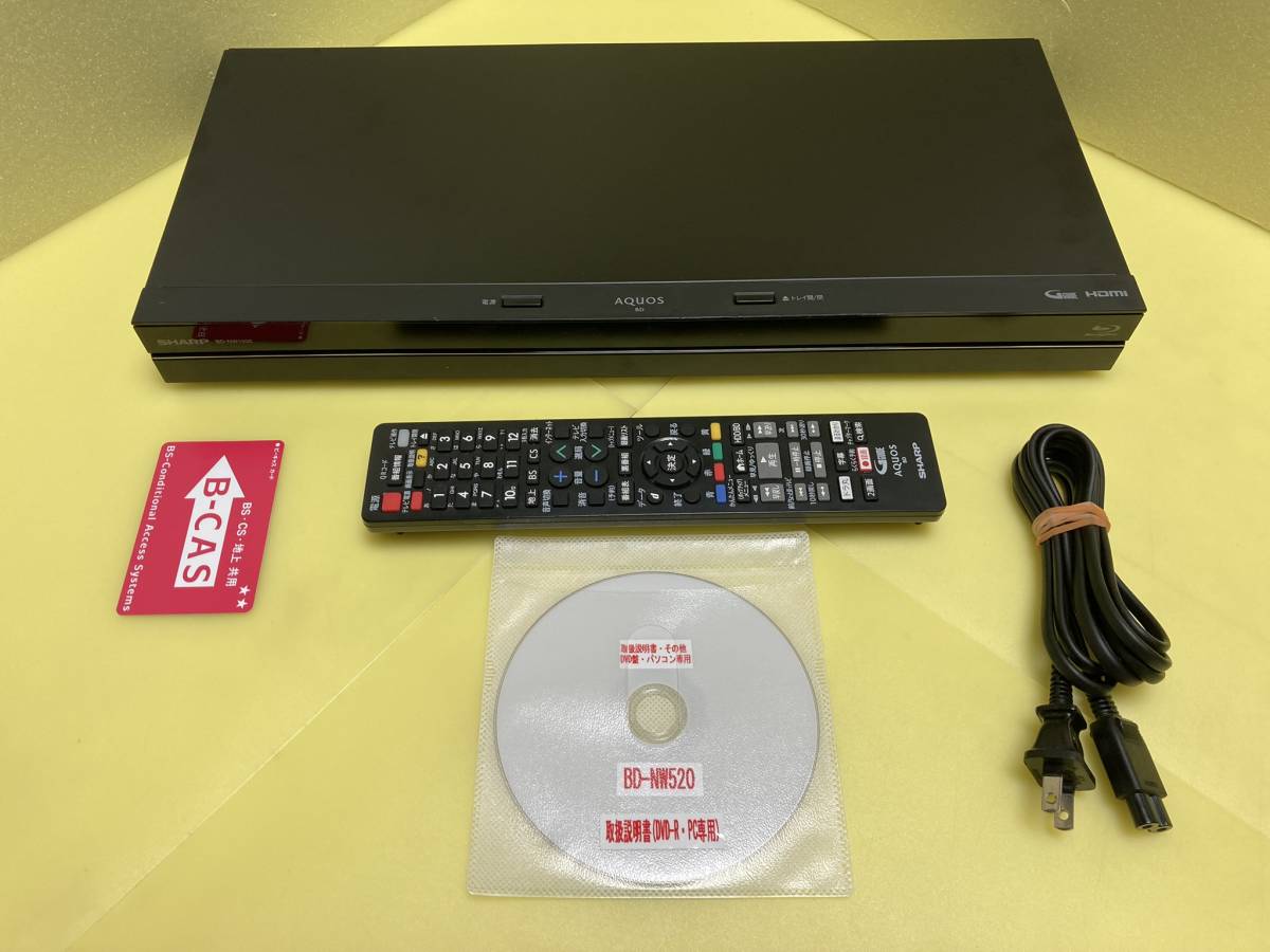 SHARP ブルーレイレコーダー NW520 2番組同時録画 保証付 SHARP 【公式
